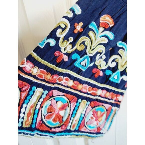 Wrangler M Women's Boho Blouse 3/4 Balloon Sleeve Western Country Shirt Top - Picture 6 of 8